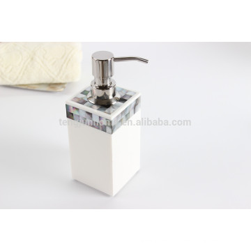 black shell mosaic hotel guestroom article liquid soap dispenser pump